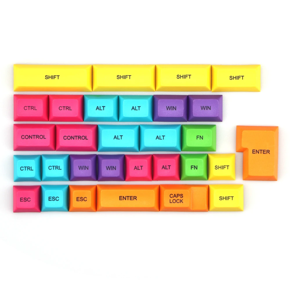 Колпачки для ключей pbt dsa OEM колпачки цветные модификаторы игр diy механическая