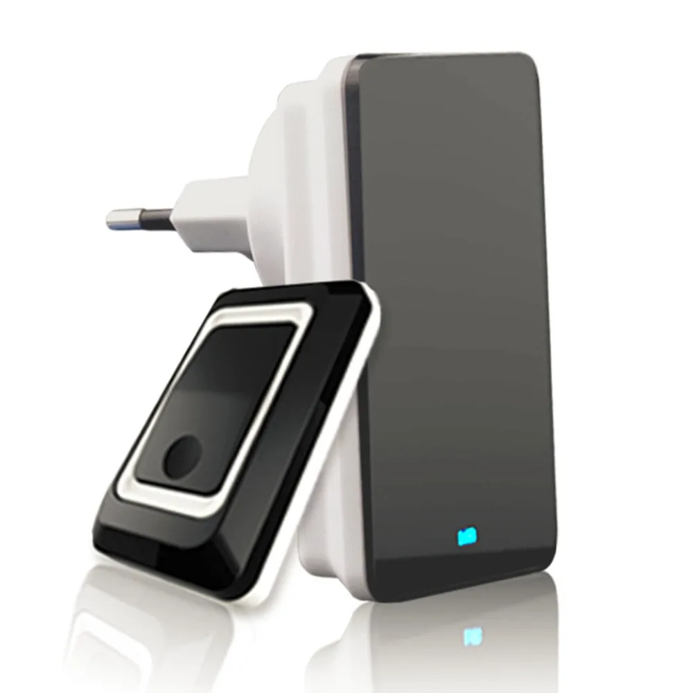 

TS-K108W11 Simple Design Home Wireless Door Bell Energy Saving Adjustable Sound Volume Door Bell Black