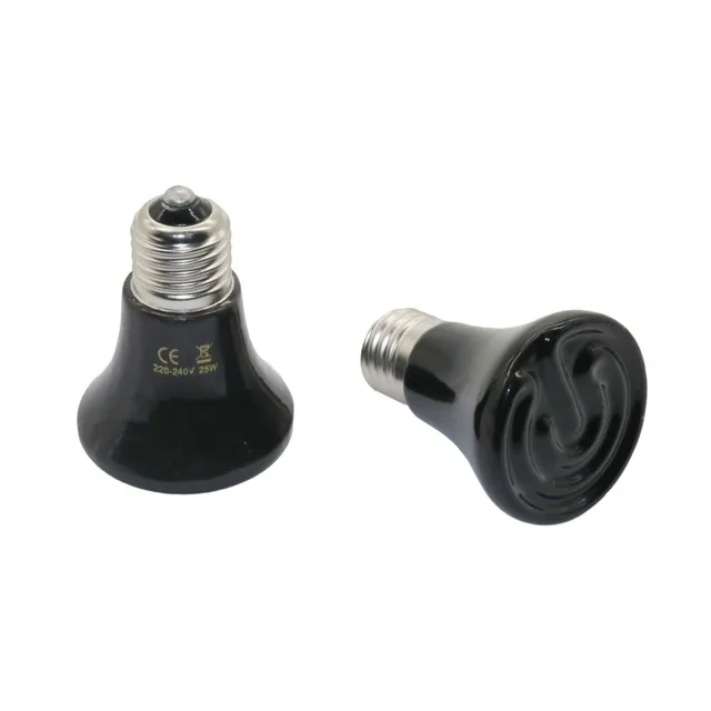 Pet Heating Light E27 25W~100W Small Conical Ceramic Emitter Heat Bulb Black For Reptile Pet Brooder Lamp 1Pc Pet Heating Light E27 25W~100W Small Conical Ceramic Emitter Heat Bulb Black For Reptile Pet Brooder Lamp 1Pc