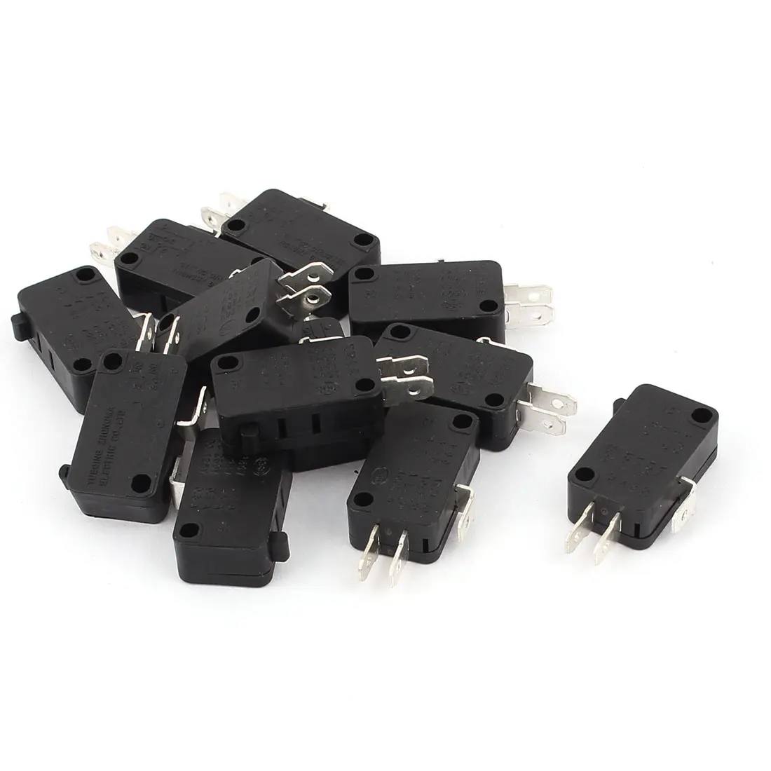 

AC 250V/125V 15A 1NO 1NC SPDT Momentary Micro Limit Switch 12Pcs MS-1215