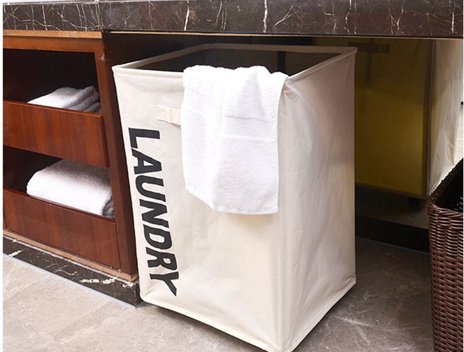 002MICCK With Wheels Storage Baskets Fabric Dirty Clothing Foldable Bathroom Storage Laundry Basket Home Decoration Organizer