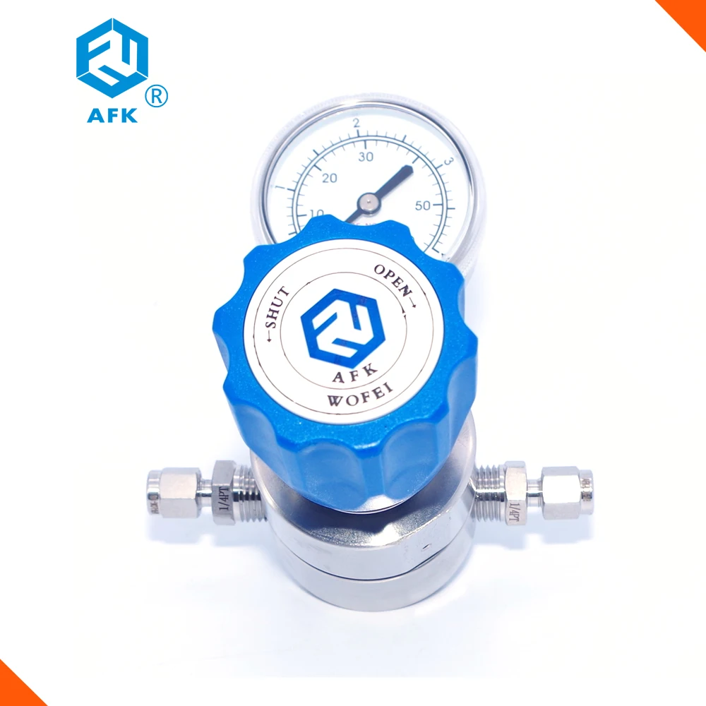 

Secondary Gas Co2 Hydrogen Nitrogen regulator with one gauge 30PSI 60PSI 100PSI 160PSI 300PSI 600PSI Certificate