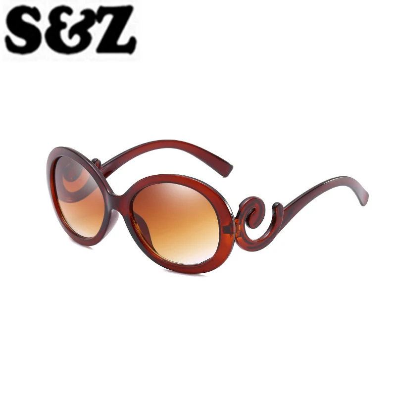Новые Классические солнечные очки овальной формы Oculos De Sol Feminino модные брендовые женские стеклянные ретро роскошные женские солнцезащитные очки - Цвет линз: C6
