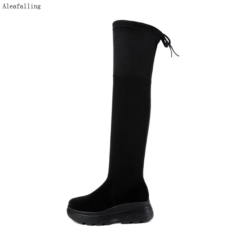 

Aleafalling Women Winter Boots Cotton Clothe Slip On Cross-tied Women Boots Street Outdoor Fashion Girl's Shoes Zapatos Mujer