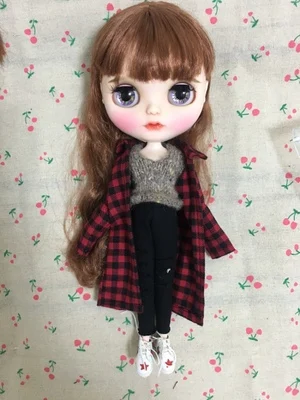 1/6 Bjd Кукла одежда сетка рубашка Blyth одежда подходит Pullip blyth Licca Momoko Azone Pullip ледяная 1/6 кукла аксессуары для Барби