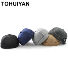TOHUIYAN хлопковая кепка без рукавов для мужчин и женщин, уличная танцевальная Кепка с черепом, Кепка в стиле хип-хоп, регулируемая бейсболка