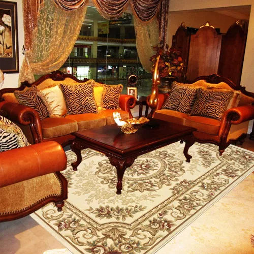 Утолщение чистый вязаный шерстяной коврик ручной работы Модный китайский стиль