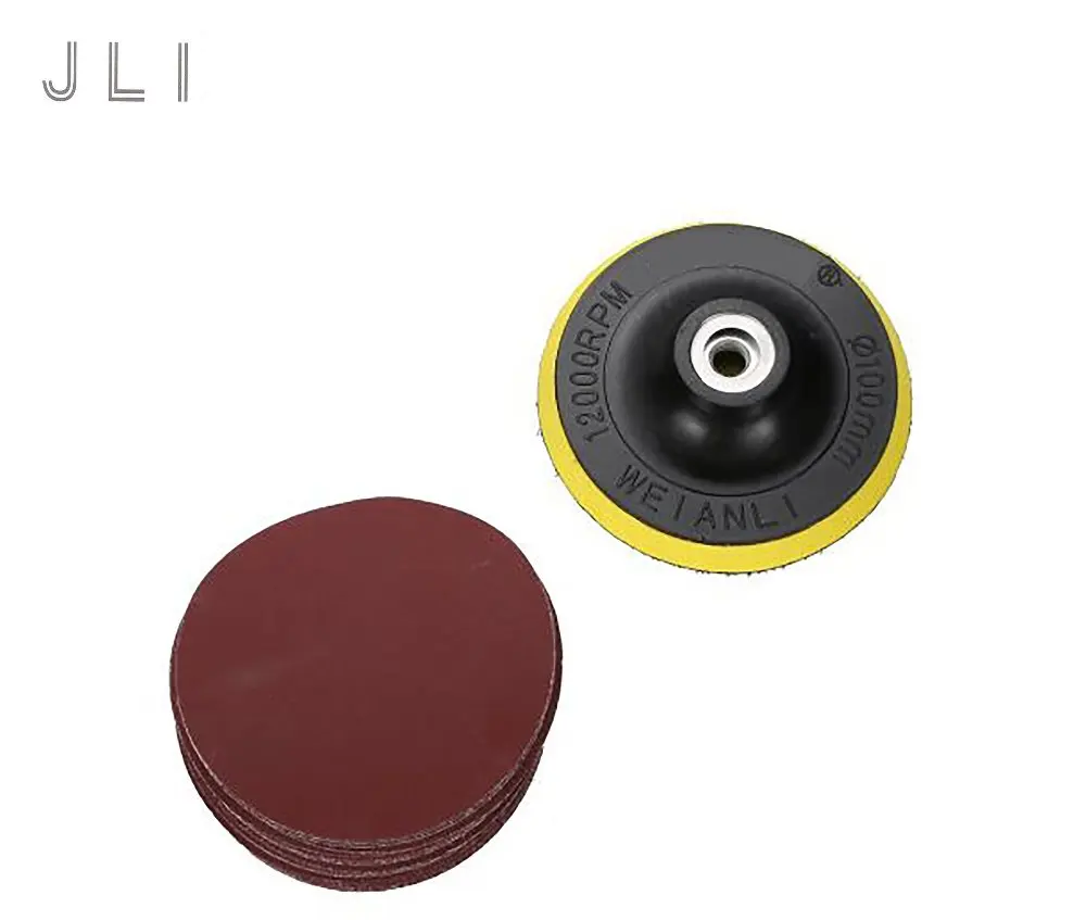 JLI 40Pcs Sanding Paper 100mm 240 Grit Sandpaper Flocking Polishing And