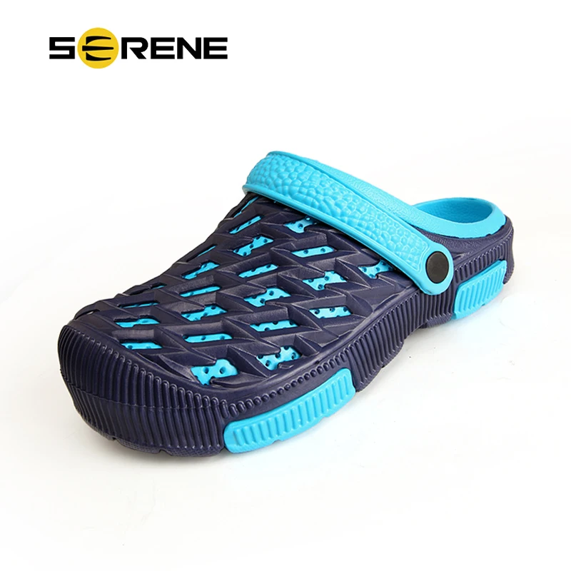 

SERENE Brand 2018 Duty-Free 6 Colors Garden Croc Shoes Men Band Aqua Sandals Summer Beach Clogs Water Swimming Bedroom Mens Shoe
