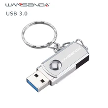 Wansenda USB 3.0 stainless steel USB Flash Drive Key Chain Pen Drive 256GB 128GB 64GB 32GB 16GB usb stick Pendrives Memory Stick