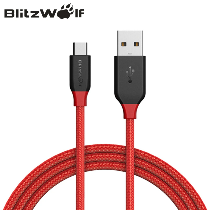 

BlitzWolf 0.9m 1.8m Ampcore 2.4A Micro USB Cable Mobile Phone Unbreakable Fast Charge Data Cable for Samsung/Huawei/Xiaomi Redmi