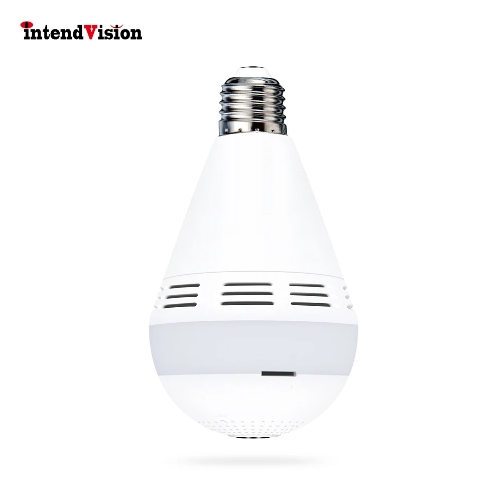 

Intendvision Wireless E27 Wireless Music Bulb WIFI Camera 2MP Full Color Bulb CCTV Camera With Bluetooth Music Player IDGD4