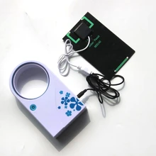 BUHESHUI New Solar Fan 2Watt Solar Panel Green Power Vaneless Fan Air Cooling Mini USB Handheld Portable Solar Fan Free Shipping