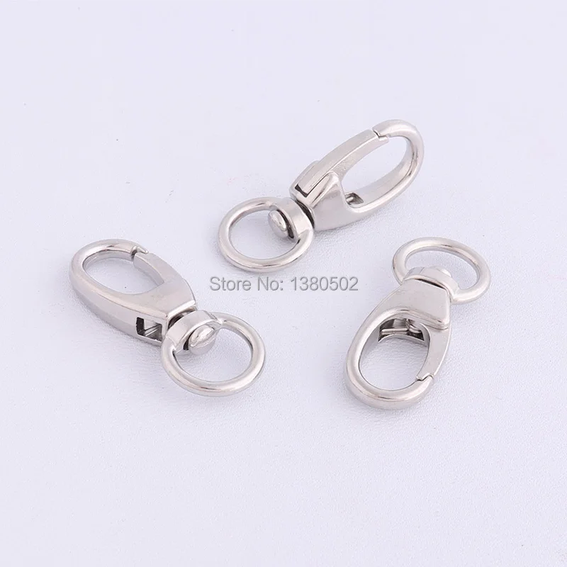 

10pcs/lot silver color unique design key ring Dog Hook Swivel Snap Hooks for bag accessories