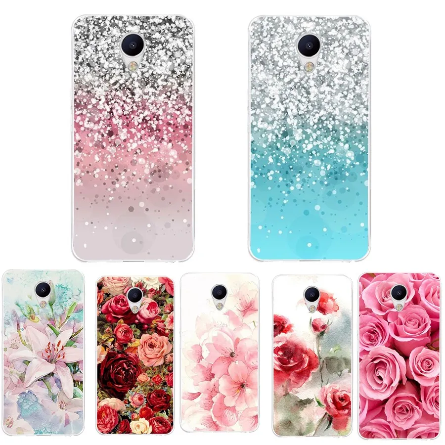 

Silicone Phone Case For Meizu M3S M5S Covers Flower TPU Soft Color Back Cover For Meizu M5C M5S U10 U20 Pro6 MX6 M5 Fundas