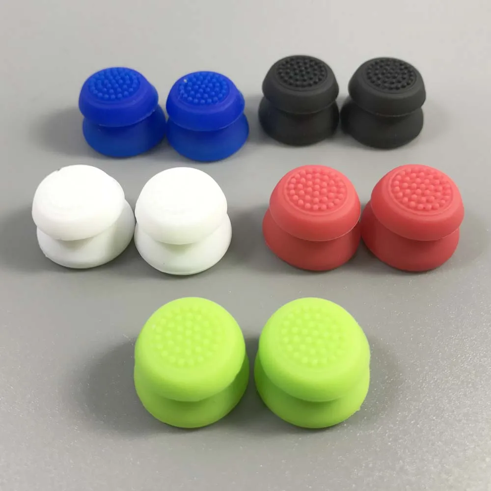 100pcs Silicone Analog Grips Thumbstick Thumb Sticks Cover High