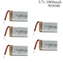 3.7 V 1800 Mah Lipo Batterij Rc Quadcopter Speelgoed Accessoires Onderdelen Voor KY601S Lipo Batterij 3.7 V 1800 Mah 903048 Lipo Batterij