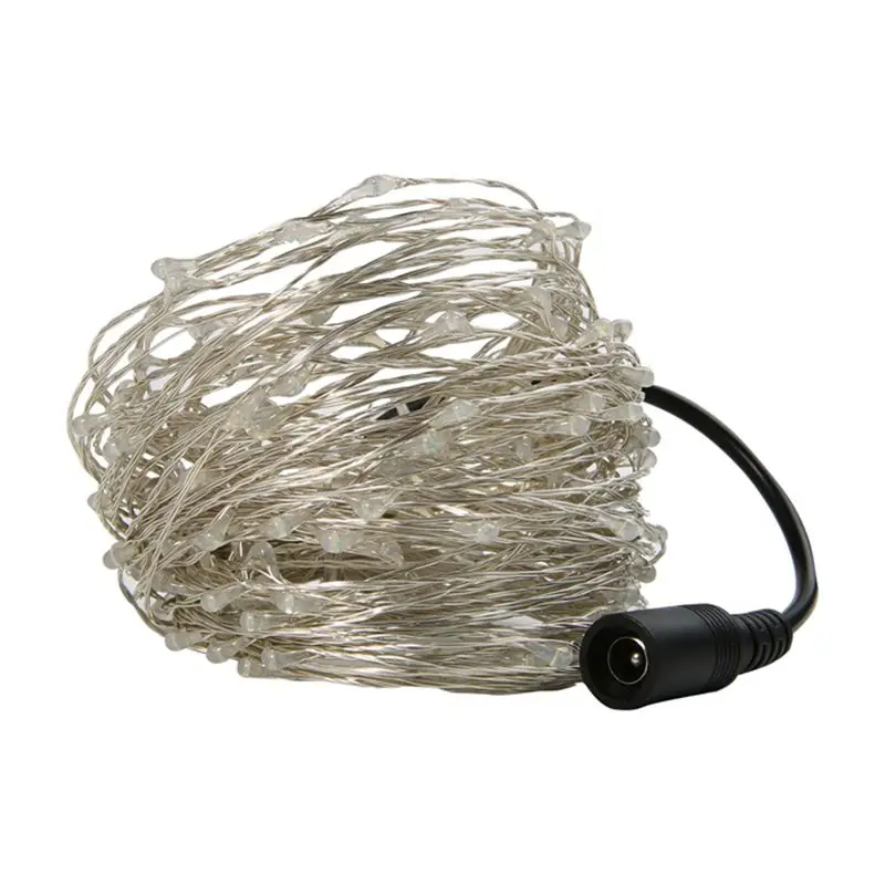 Contains power Waterproof 5m~50m DC12V Starry Outdoor Copper/Silver Wire Led String Light for Christmas Wedding decoration Contains power Waterproof 5m~50m DC12V Starry Outdoor Copper/Silver Wire Led String Light for Christmas Wedding decoration