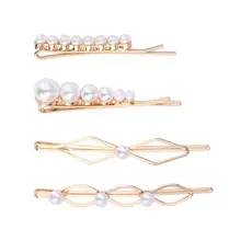 4 шт. заколки для волос хлеб жемчуг неправильное классическое украшение заколки для волос Заколки для женщин девочек