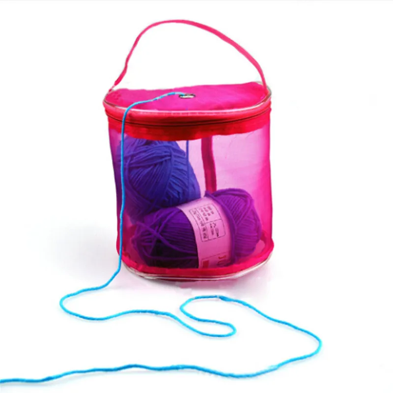 Mesh Sewing Kit Bag DIY Hand Weaving Tools Organizer Hollow Nylon Grid Yarn Crochet Thread Storage Holder MA979686 | Дом и сад