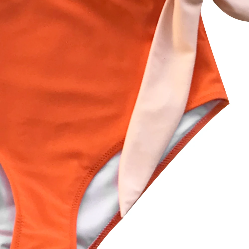 cupshe orange and white bowknot