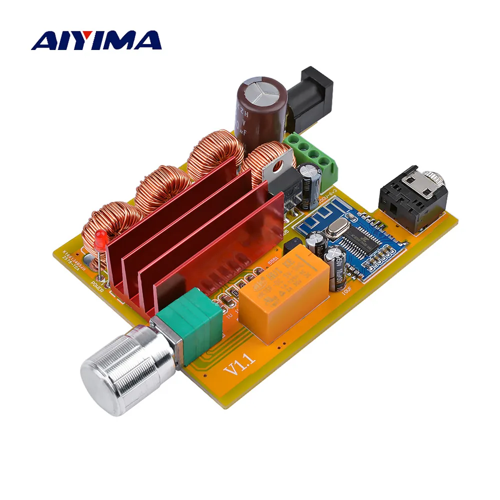 AIYIMA TPA3116 Bluetooth 4 2 аудио усилитель доска HIFI 0 канала TPA3116D2 цифровой Мощность 50 Вт +