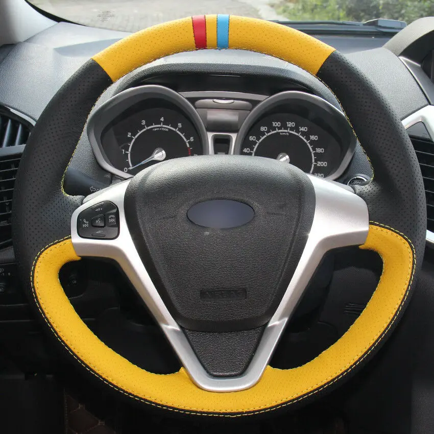 

Кожаный чехол на руль для Ford Fiesta 08-13 Ecosport 13-16