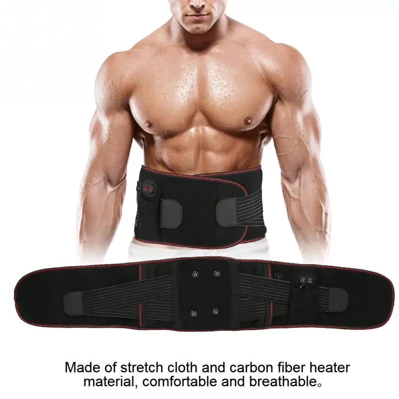 3 Types Far Infrared Vibration Massage Heat Compress Waist Back