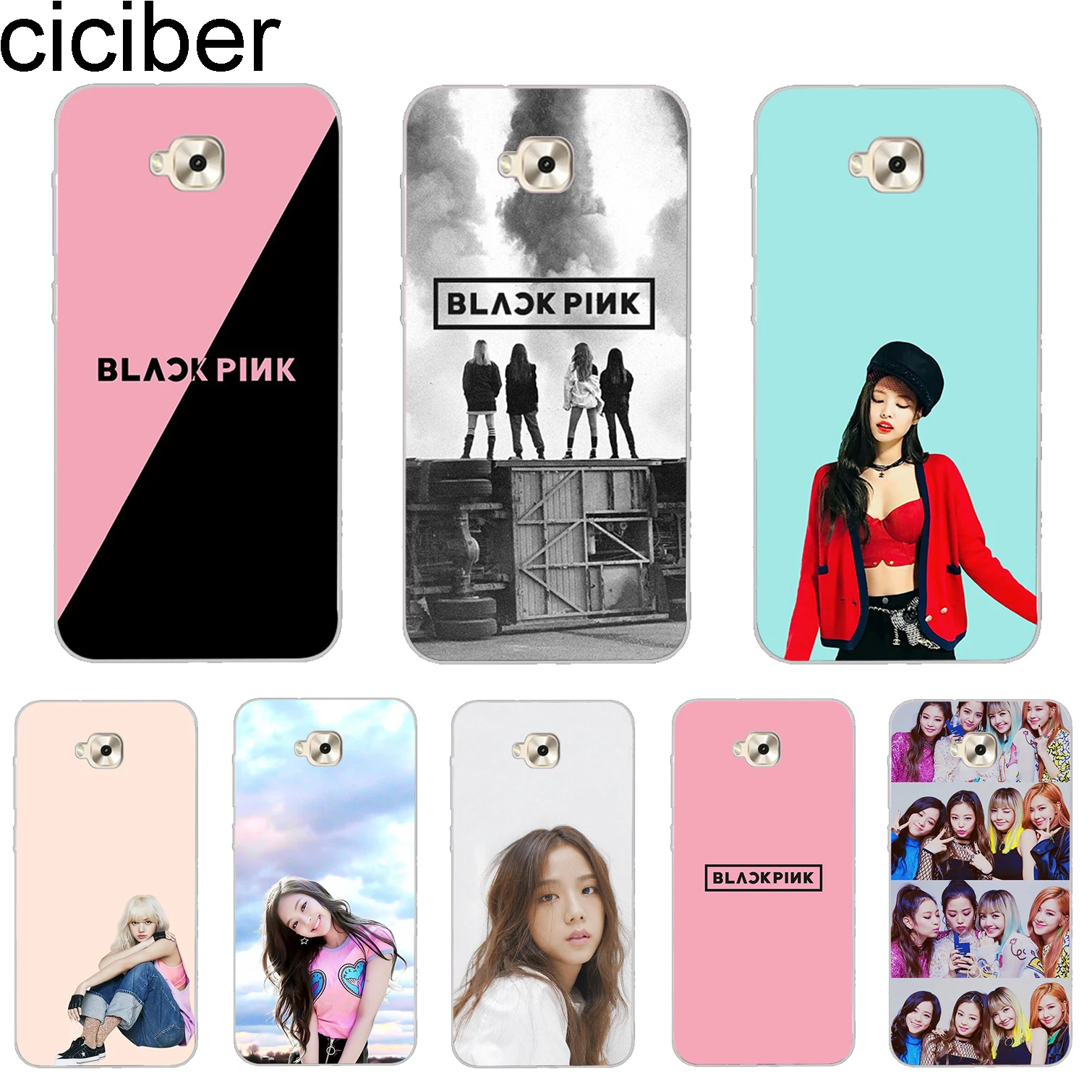 

ciciber Cover For ASUS Zenfone 3 Max ZC520TL For ZenFone Live 3 GO ZB501KL ZB500KL Phone Cases Soft TPU Pink Blackpink k-pop