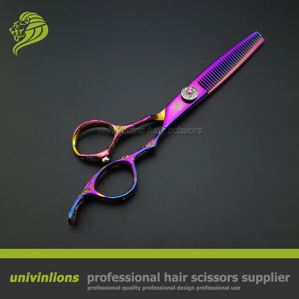 " Титановые Розовые ножницы для волос, ножницы для стрижки, Профессиональный парикмахерский набор для парикмахерских, филировочные ножницы, парикмахерские