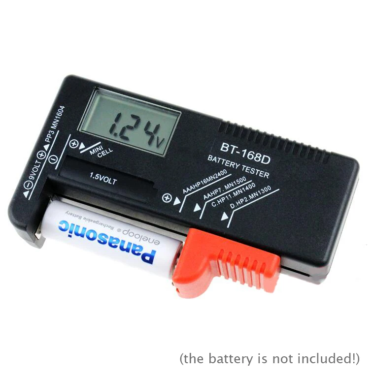 

BT-168D AA/AAA Battery Tester For Tamiya Mini 4WD Racing Car Battery Cell Spare Part