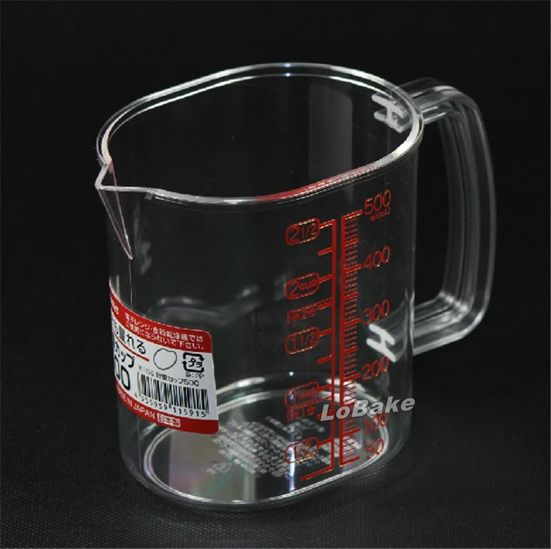 New Arrivals 500ml Japanese Exported Grade Pp Plastic Measuring Cup