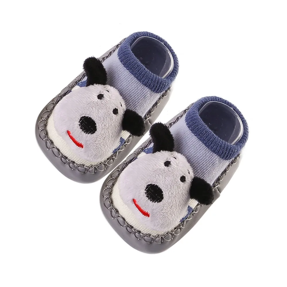 

Kids Infant Cartoon Animals Socks Baby Knit Slip Cotton Bottom Rubber Sole Toddler Shoes Floor Socks Calcetines De Bebe #