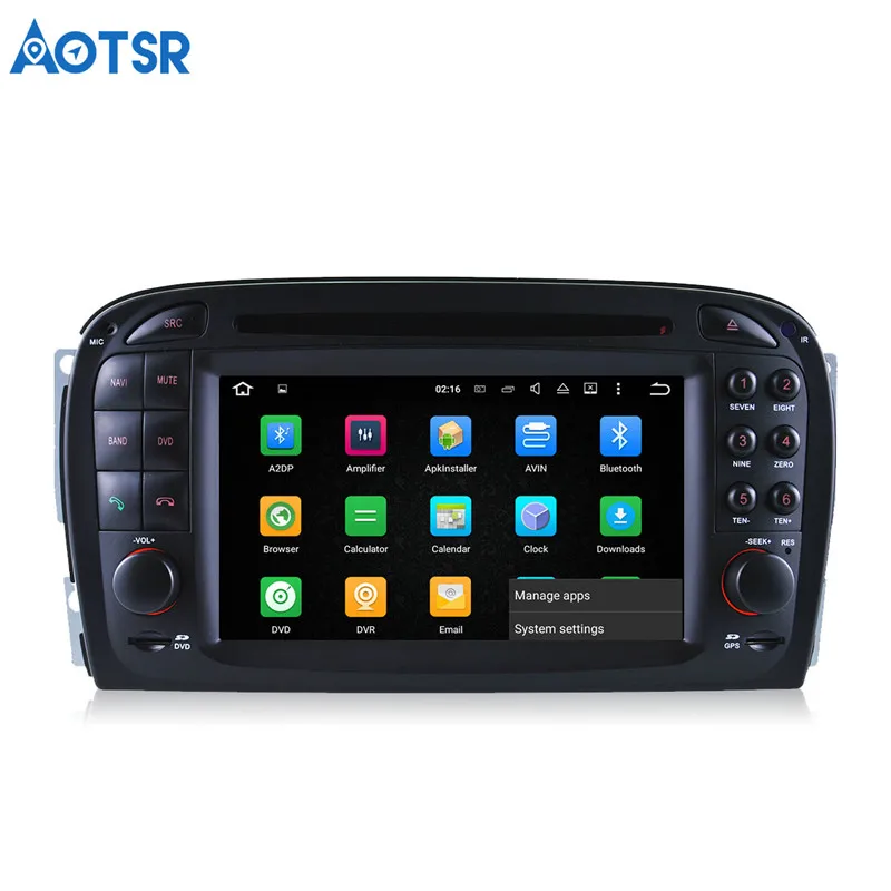 Clearance Aotsr Android 8.0 Car DVD player Headunit For Mercedes Benz SL R230 SL500 2001-2007 multimedia Navigation radio GPS 2 di 22