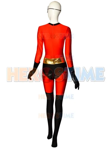 Суперсемейка Elastigirl Helen Parr спандекс костюм супергероя женщина Zentai боди для Хэллоуина на заказ