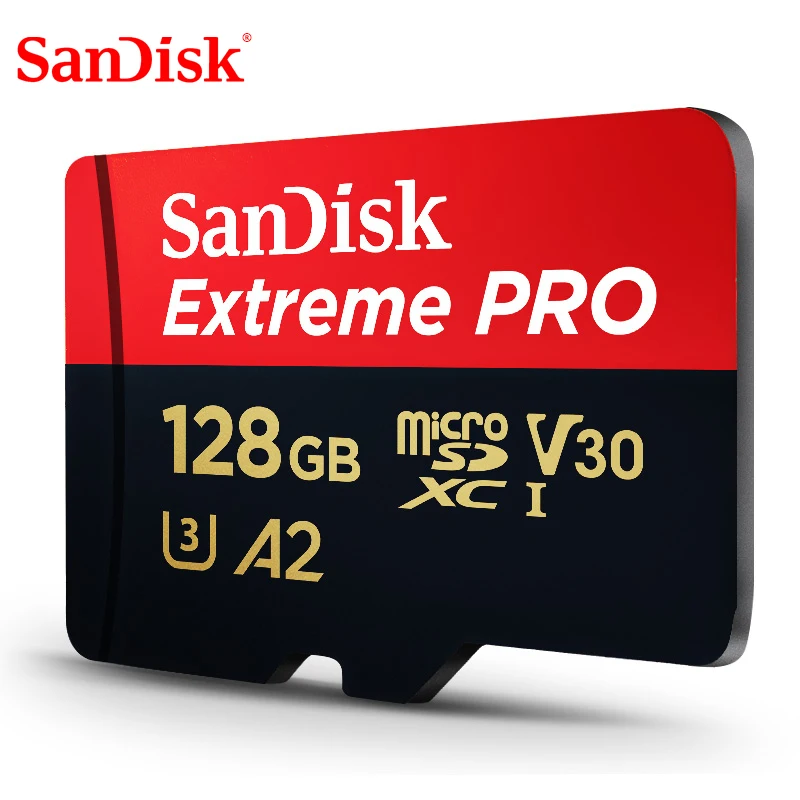 SanDisk Extreme Pro 64 ГБ microSDXC UHS-I карты памяти micro SD Card 128 ГБ microSDHC TF 100 МБ/с. Class10 U3 с адаптером SD