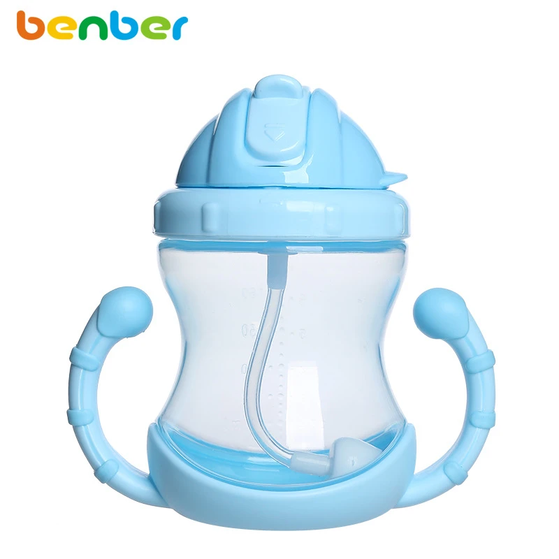 210ml Baby Bottle Durable PP Kids Straw Cup Drinking Bottle With