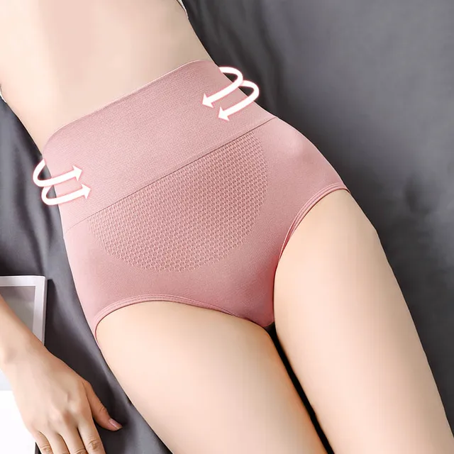 High Waist Sexy Padded Shaper Seamless Cotton Panties Slimming Lingerie Women Underwear 