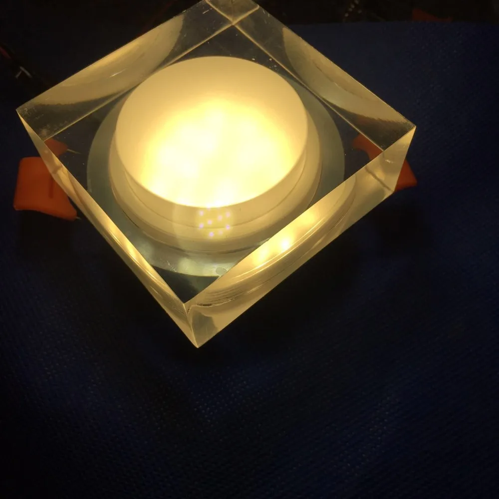 

Led Spotlight 5w 7w 4pcs/lot Led Roundsquare Down Light Acrylics 220v Recessed Led Retail 5 years Warranty time