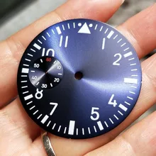 38,9 мм GEERVO Мода стерильные световой число синий пять циферблат fit 6497 двигаться Для мужчин t Для мужчин смотреть циферблат 010A