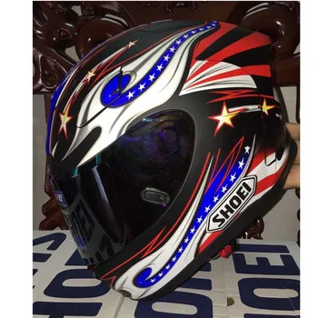 

New X12 motorcycle helmet full helmet American flag glory big eyes. Capacete fast ship