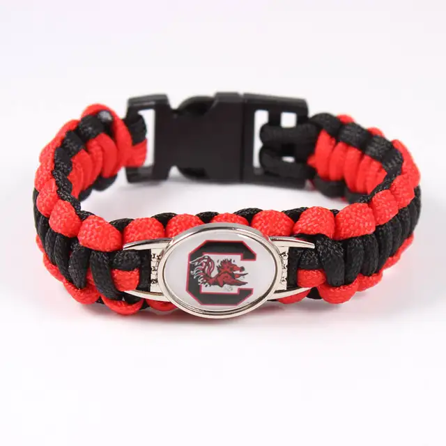 Outdoor Camping Paracord Survival Bracelet South Carolina Outdoor Camping Paracord Survival Bracelet South Carolina Emergency Men Women Umbrella Braided Charm