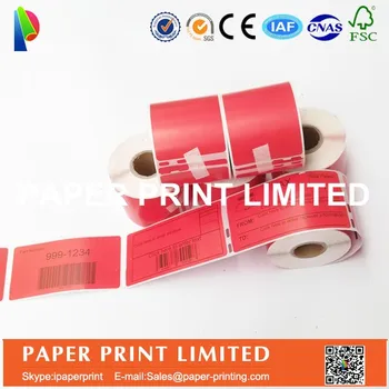 

100 x Rolls Dymo Compatible Labels 99014 Red colors also supply Orange or pink or Green or Yellow custom colors