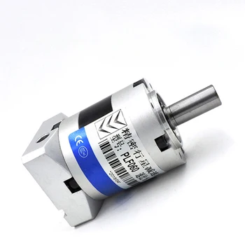 

PLE60 2 stage 1:20 ratio flange and shaft mounted gearing 8 steps helical-bevel planetary servo motor gearbox set