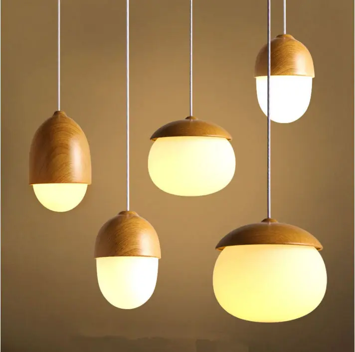 

Modern Nordic simple single head creative personality nuts droplight Bedroom a buffet restaurant children room lighting