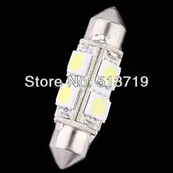 Dongzhen 3 Вт 44 мм 8 SMD 1206 автомобилей Led Интерьер гирлянда лампочки пятна 12 В белый авто Интерьер Упаковка стайлинга автомобилей