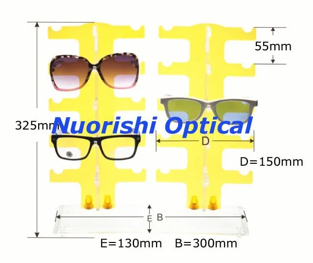 5 цветов очков солнцезащитных очков очки Очки магазине Дисплей Подставки реквизит полка показать 10 шт. Очки на счетчик ck304-10 Бесплатная
