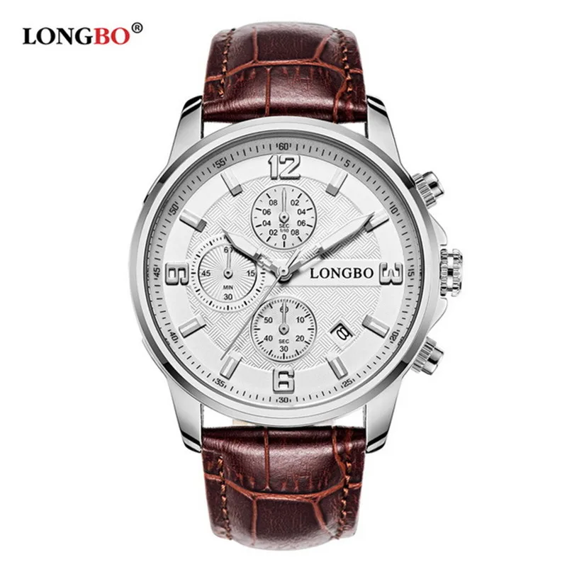 

2018 new LONGBO Merkkikellot waterproof watch Miesten casual outdoor watch stainless steel watch orologio da polso