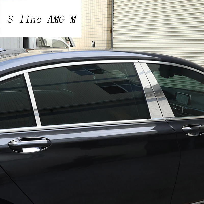 

Car Styling Window BC Pillars Sequins Trim decoration Covers Stickers For BMW 7 Series G11 G12 stainless steel Auto Accessories