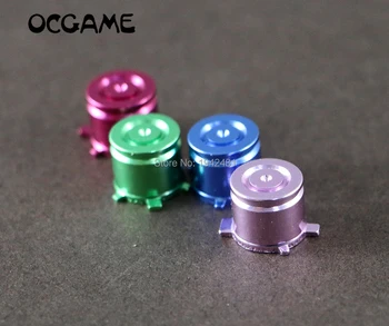 

OCGAME 4pcs/set ABXY key Aluminum Alloy Metallic Metal rise buttons fit for PS4 Dualshock 4 PS3 controller button